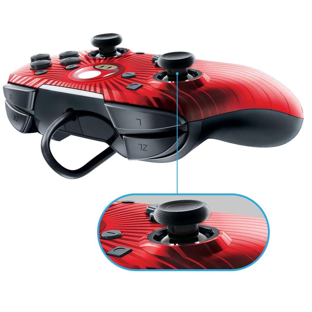 PDP Wired Faceoff Controller Nintendo Switch, Red, 500-056-NA-D9