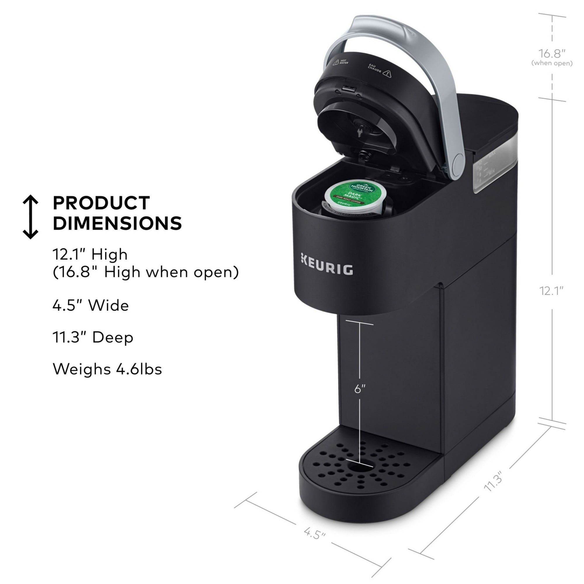 Keurig K-Mini Single Serve K-Cup Pod Coffee Maker, Black