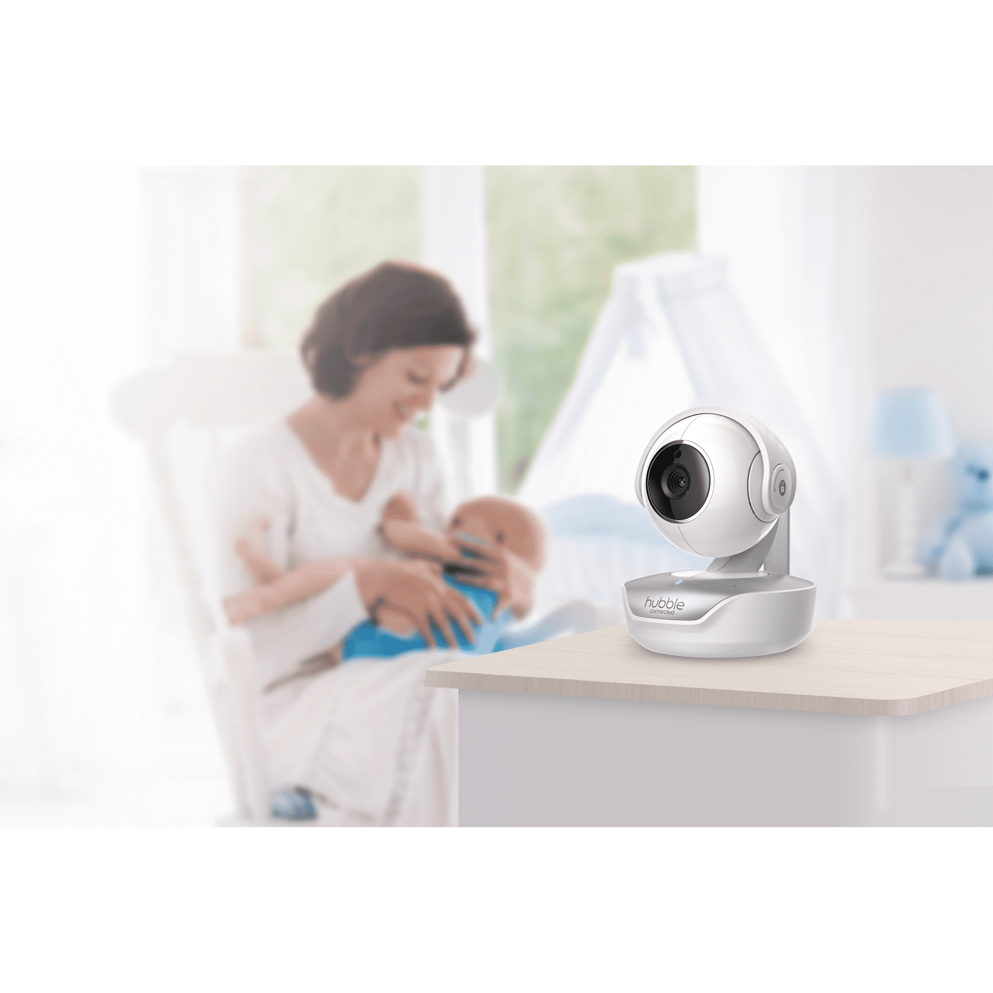 Hubble Connected Nursery Pal Premium, 5” Smart HD Baby Monitor with Touch Screen Viewer