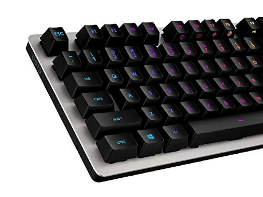 Logitech G513 RGB Backlit Mechanical Gaming Keyboard with Romer-G Tactile Keyswitches, Silver (920-008721)