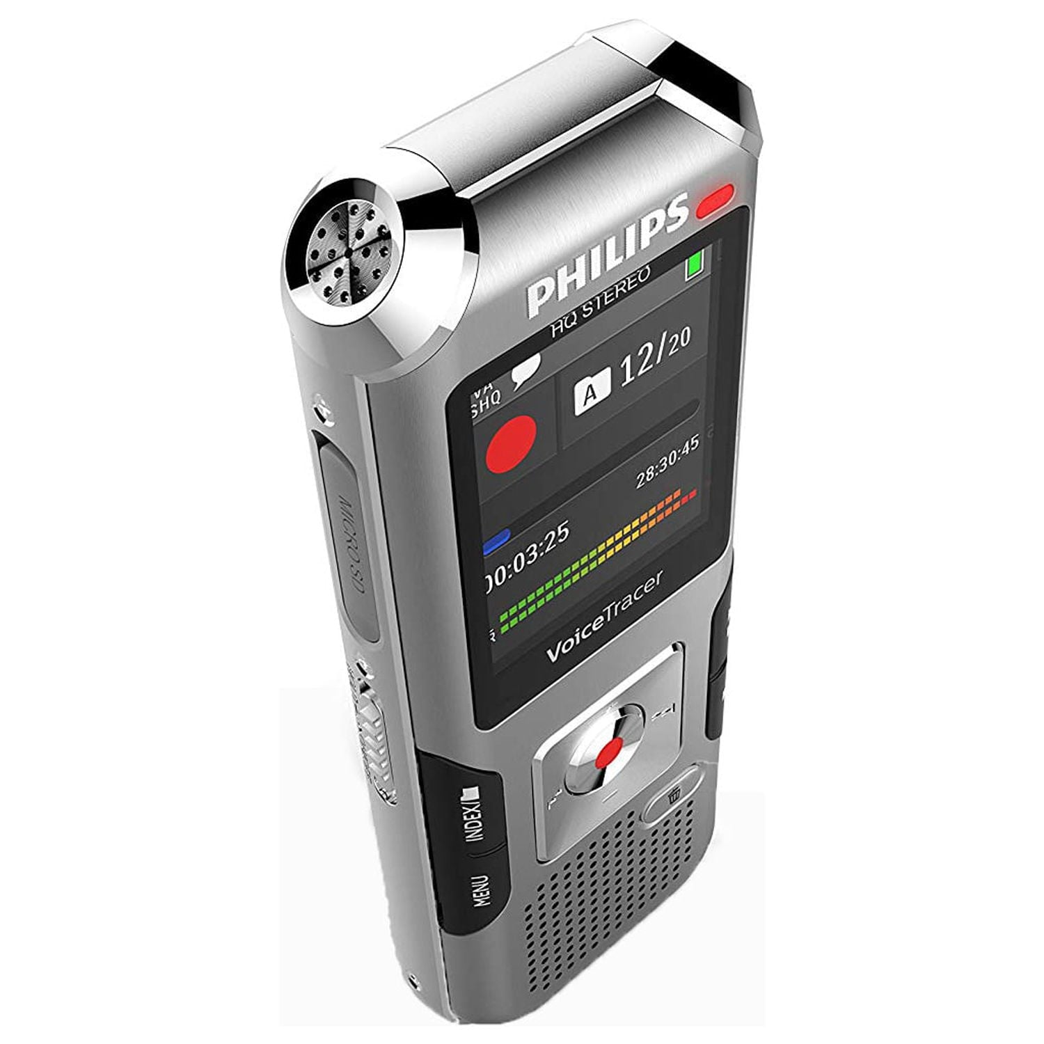 Philips Voice Tracer 4010 Digital Recorder, 8 GB, Silver