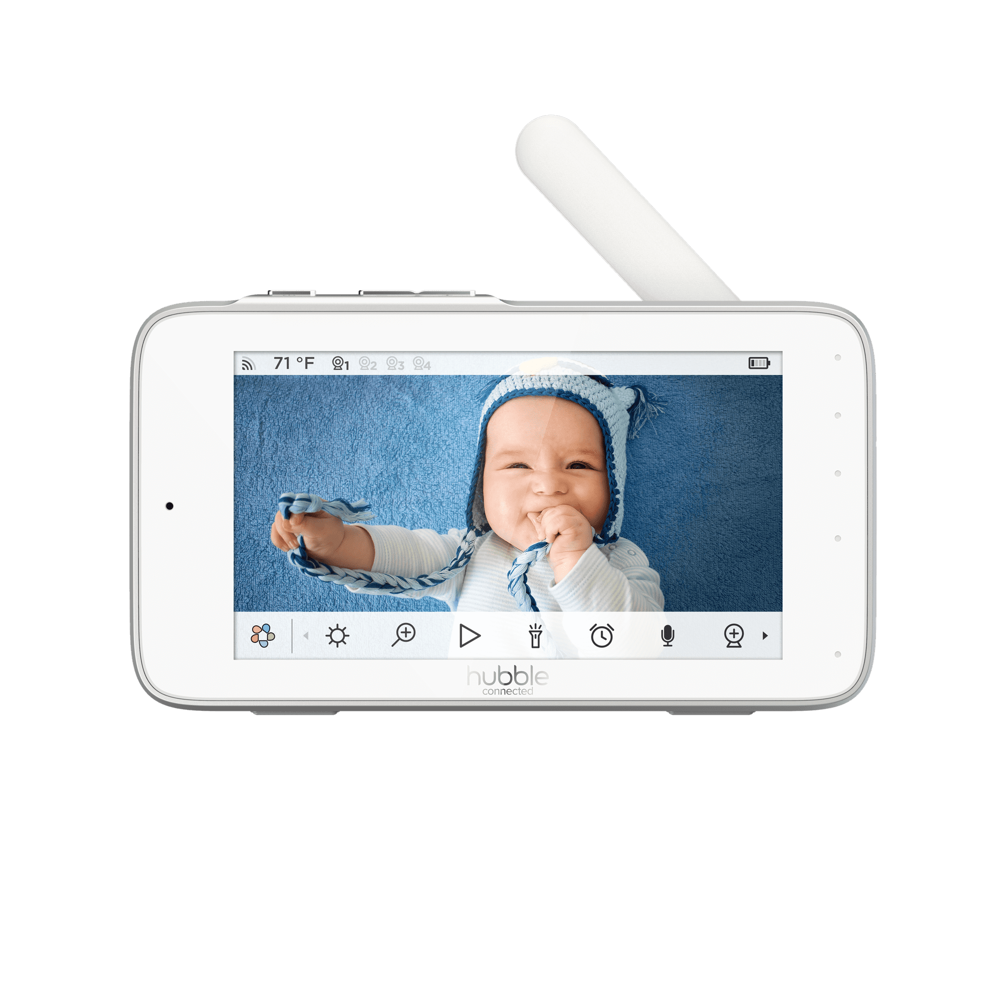 Hubble Connected Nursery Pal Premium, 5” Smart HD Baby Monitor with Touch Screen Viewer