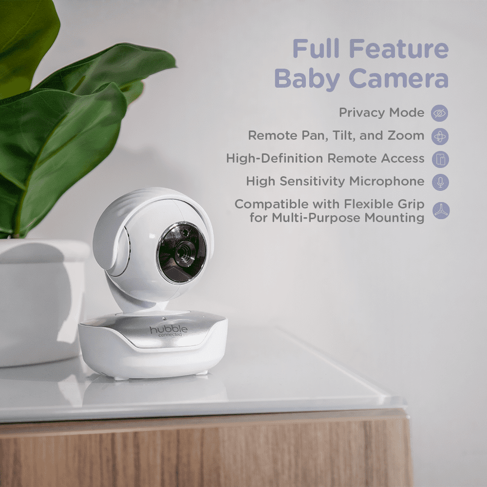 Hubble Connected Nursery Pal Premium, 5” Smart HD Baby Monitor with Touch Screen Viewer
