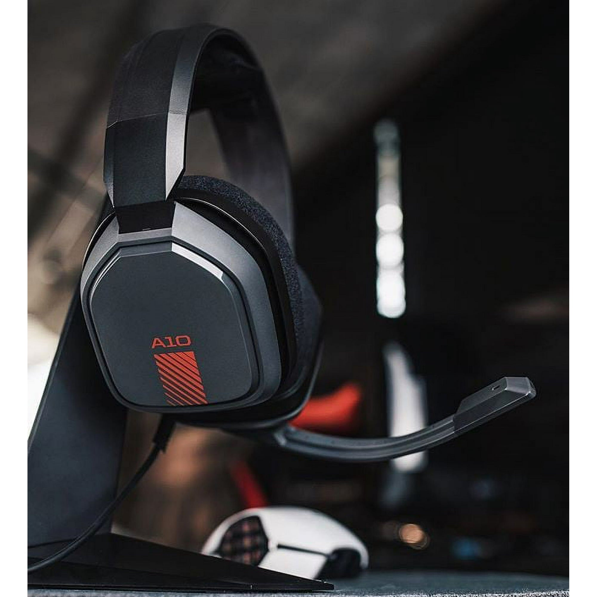 Astro A10 Headset - Stereo - Red, Gray - Mini-phone - Wired