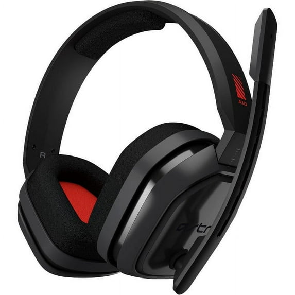 Astro A10 Headset - Stereo - Red, Gray - Mini-phone - Wired