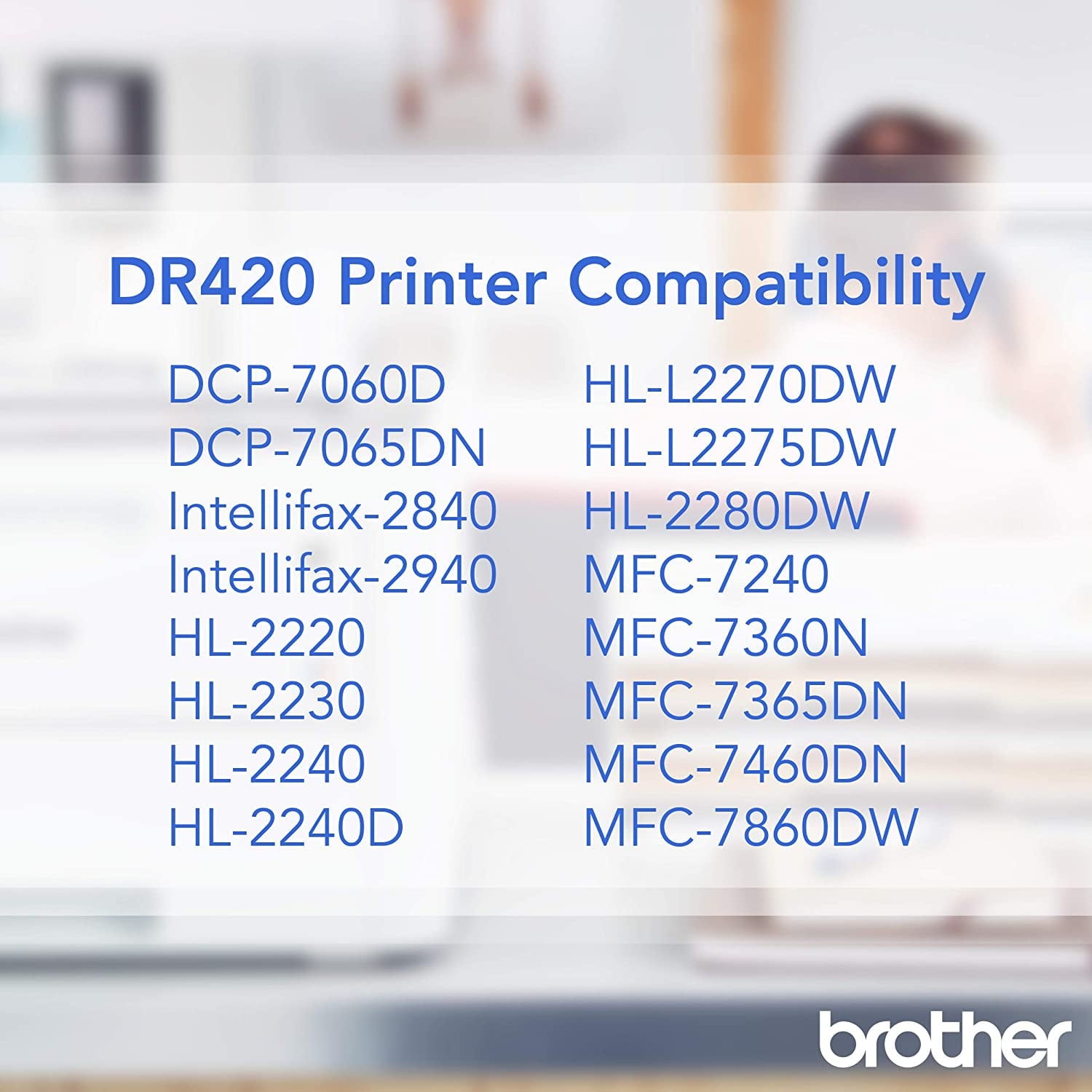 Brother Genuine Drum Unit, DR420, Yields Up to 12,000 pages