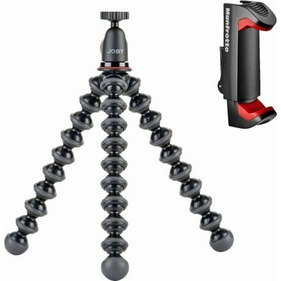 JOBY - GorillaPod 1K plus Kit Tripod - Black/Red/Charcoal