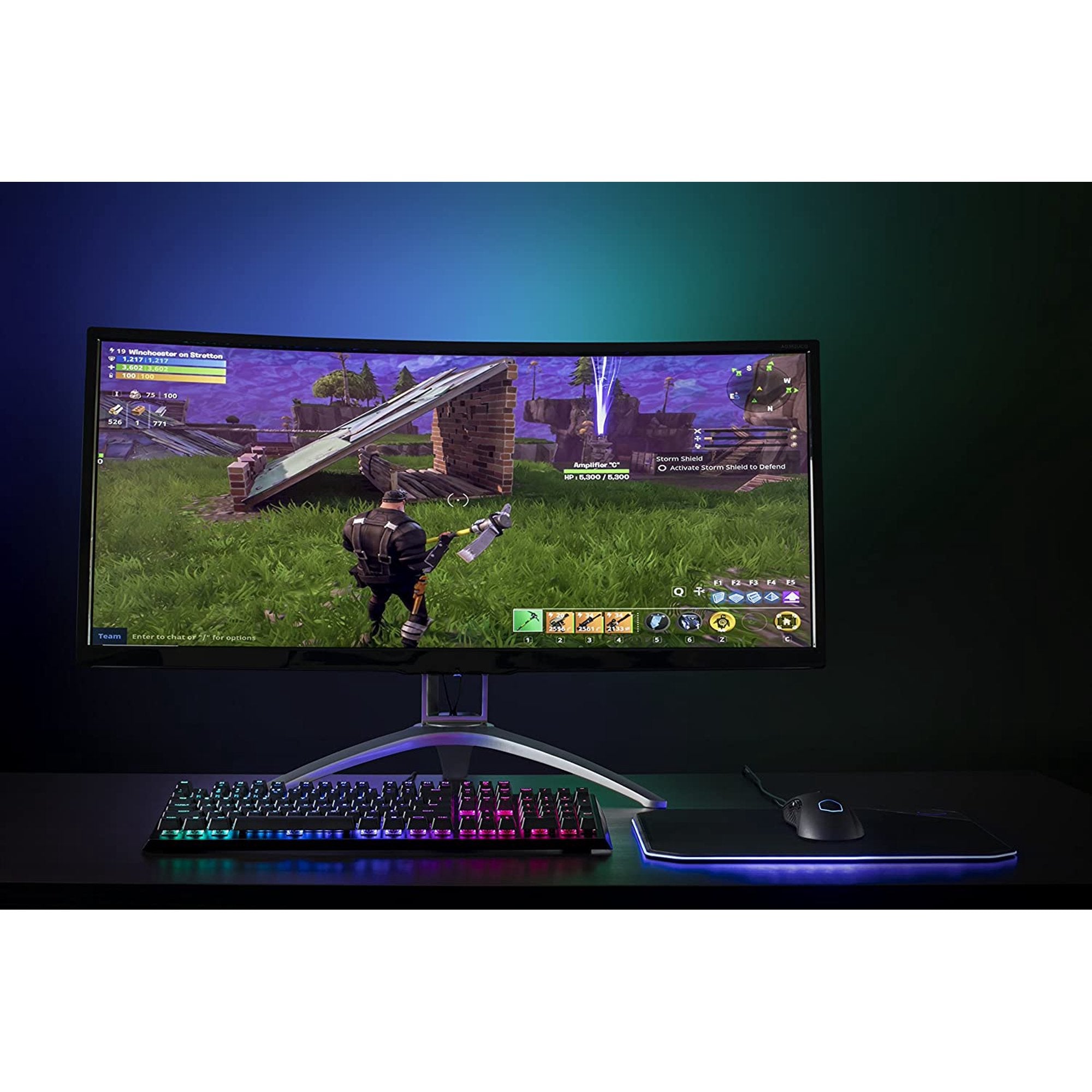 Cooler Master CK552 Wired Gaming Mechanical Gateron Red Switch Keyboard with RGB Back Lighting - Pure Black
