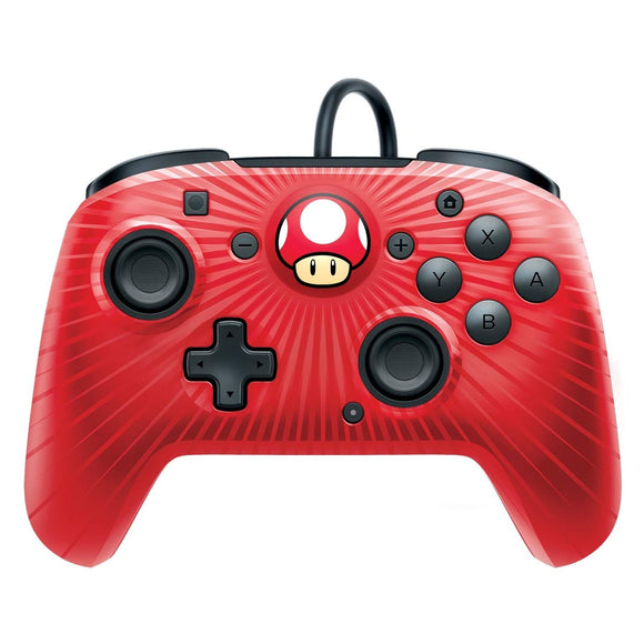 PDP Wired Faceoff Controller Nintendo Switch, Red, 500-056-NA-D9