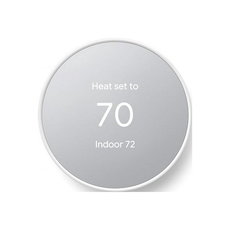 Google Nest Thermostat - Programmable Smart Thermostat for Home - Snow