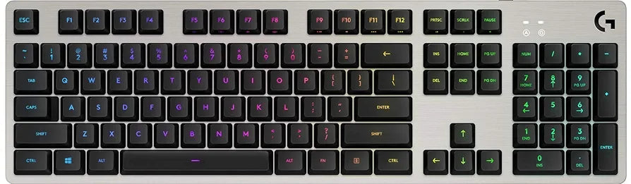 Logitech G513 RGB Backlit Mechanical Gaming Keyboard with Romer-G Tactile Keyswitches, Silver (920-008721)