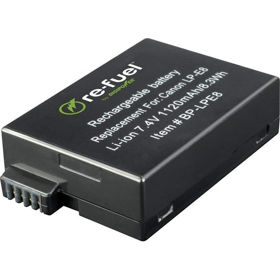 Digipower - Re-Fuel Rechargeable Lithium-Ion Replacement Battery for Canon Lp-e8
