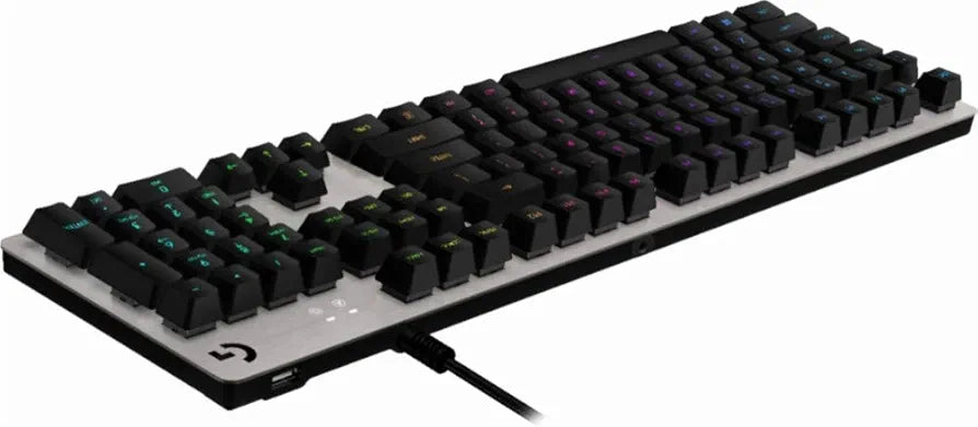 Logitech G513 RGB Backlit Mechanical Gaming Keyboard with Romer-G Tactile Keyswitches, Silver (920-008721)