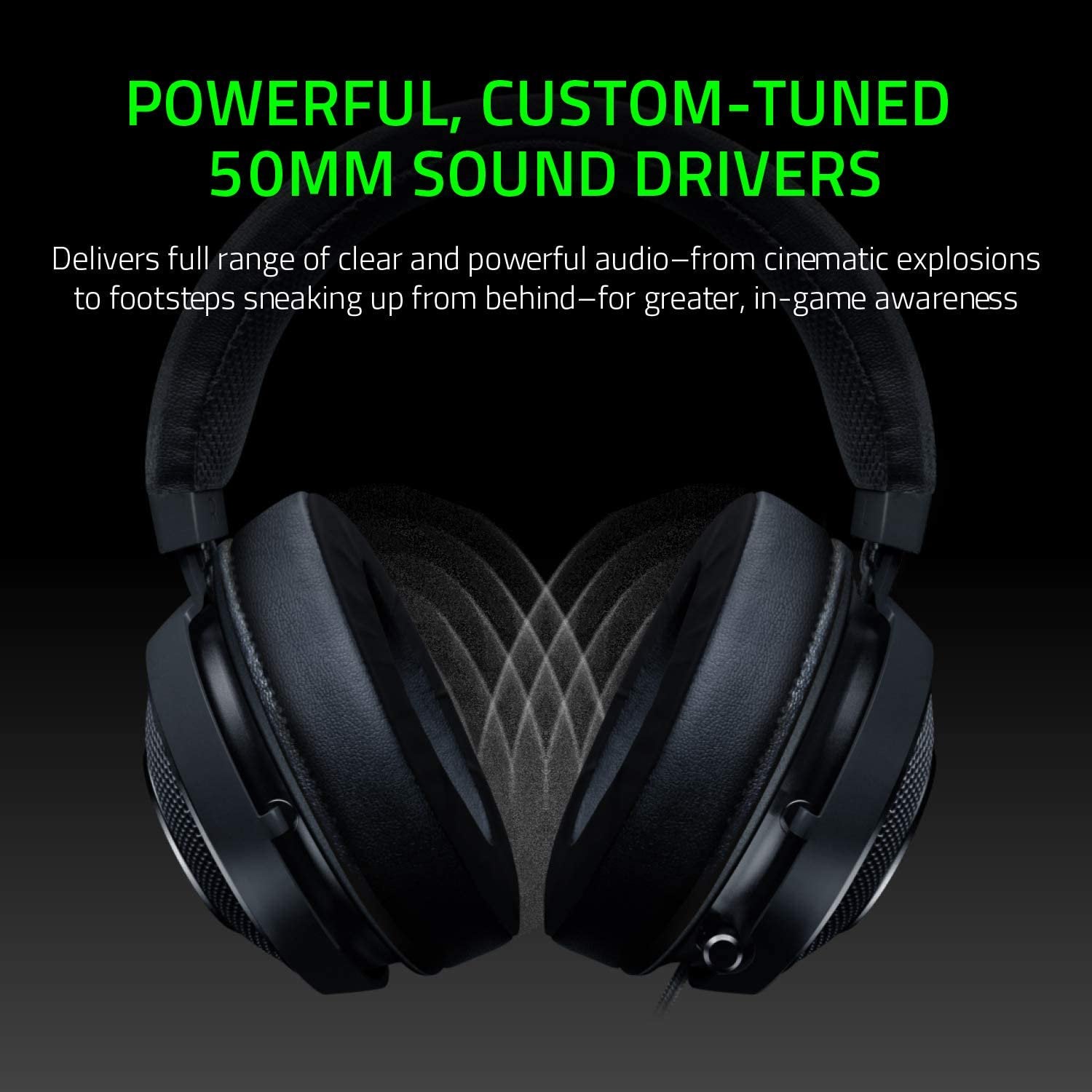Razer Kraken Tournament Edition Gaming Headset - THX Spatial Audio - Black
