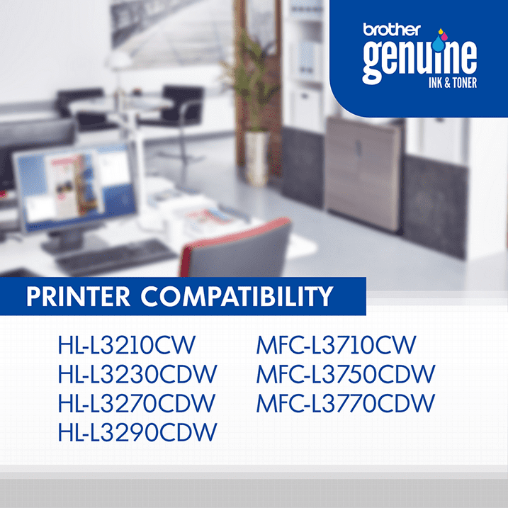 Brother Genuine TN223Y Standard Yield Yellow Printer Toner Cartridge