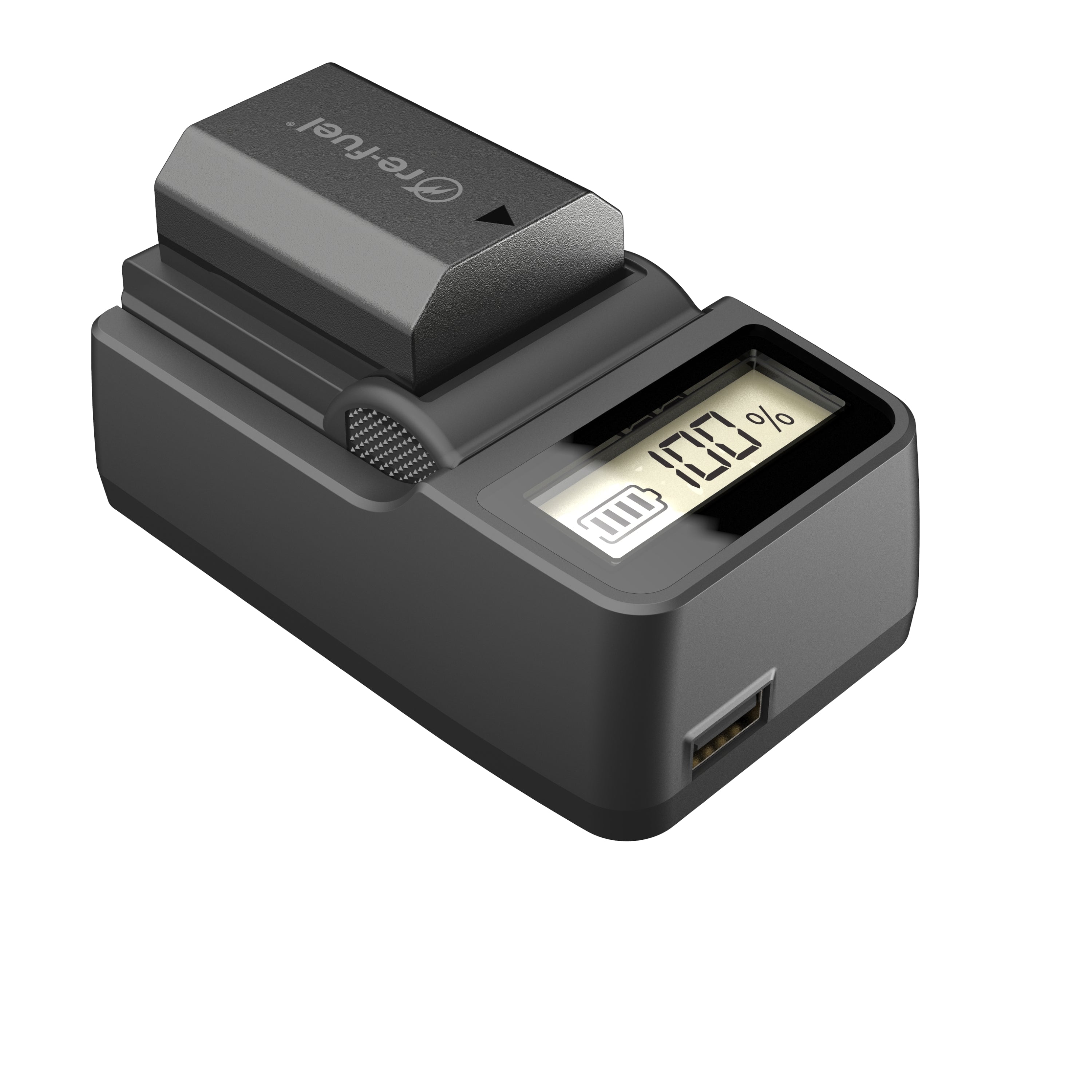 Digipower - Travel Charger For Mirrorless & DSLR Cannon Camera Batteries LPE6/LPE10/LPE17/NB/L12 - Black